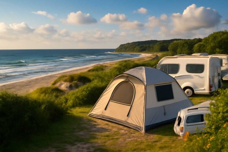 Illustration zum Artikel: Alles über die 5 schönsten Campingplätze an der Ostsee