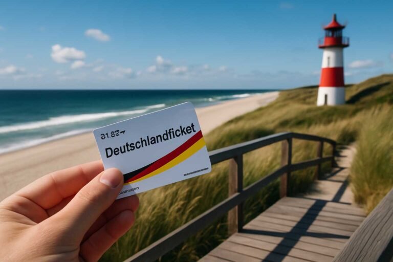 Illustration zum Artikel: Dein Kurztrip mit dem Deutschlandticket