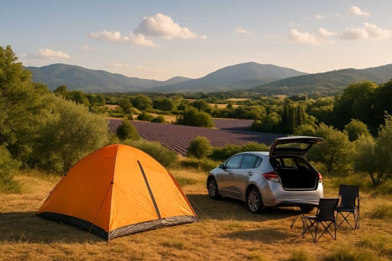 Illustration zum Artikel: Günstig Campen in Südfrankreich